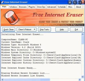 Free Internet Eraser