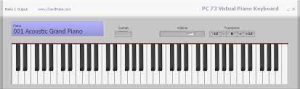 PC 73 Virtual Piano Keyboard