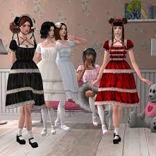 The Sims 2 Sexy Pink Teen Outfit skin