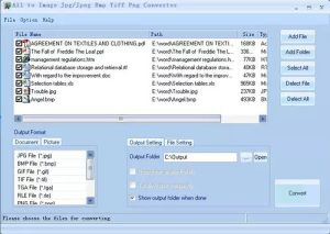 Free All to Image Jpg/Jpeg Bmp Tiff Png Converter